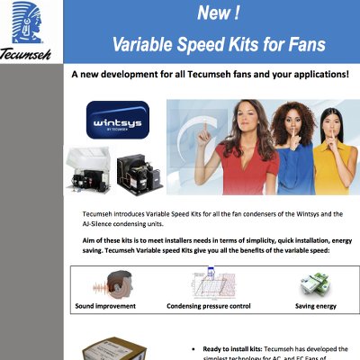 Fan Variable Speed Kits